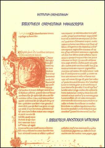Bibliotheca Apostolica Vaticana. Manuscript in the Vatican Library relating to the Carmelite Order