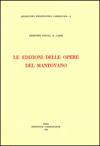 Le edizioni delle opere del Mantovano