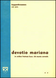 Devotio mariana in Ordine Fratrum B. Mariae Virginis de Monte Carmelo a medio saec. XVI usque ad finem saec. XIX