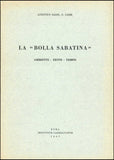 La “Bolla Sabatina”. ambiente, testo, tiempo.